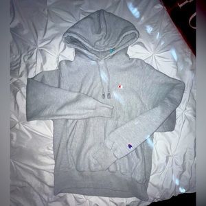 Gray Champion Reverse Wear Hoodie. Size Small.